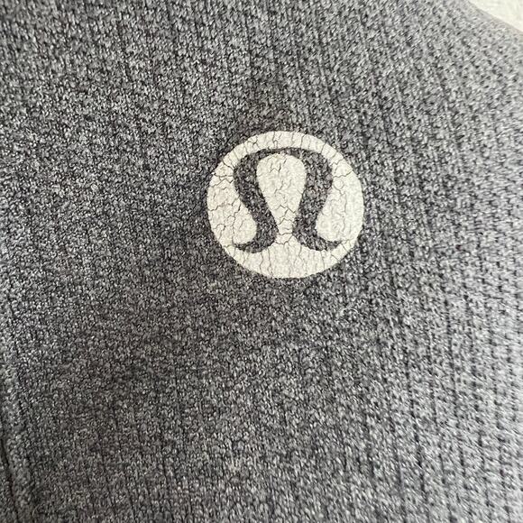 Lululemon In the Flow Crop Capri Leggings Seamless Black Deep Heather Coal 6 - Picture 5 of 6